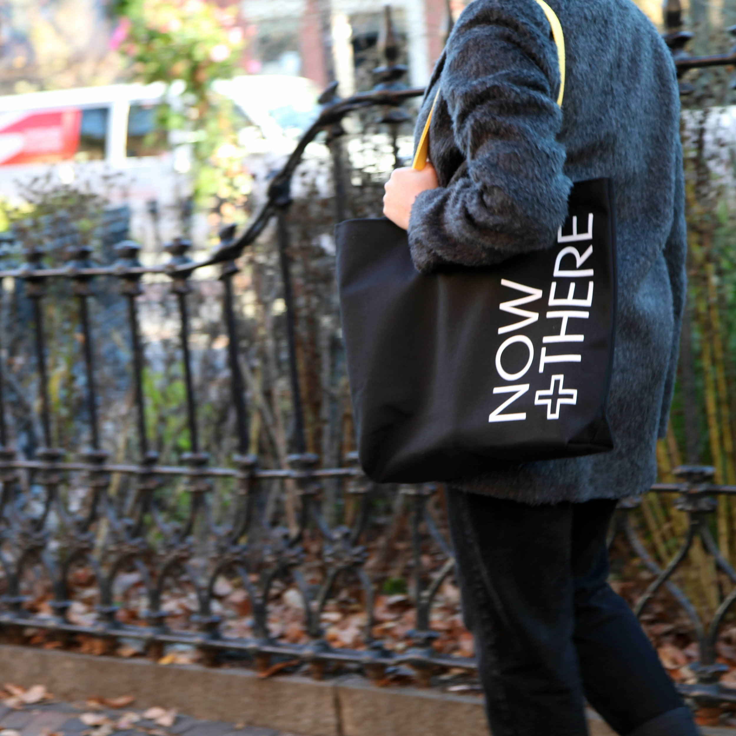 Now + There canvas tote bag