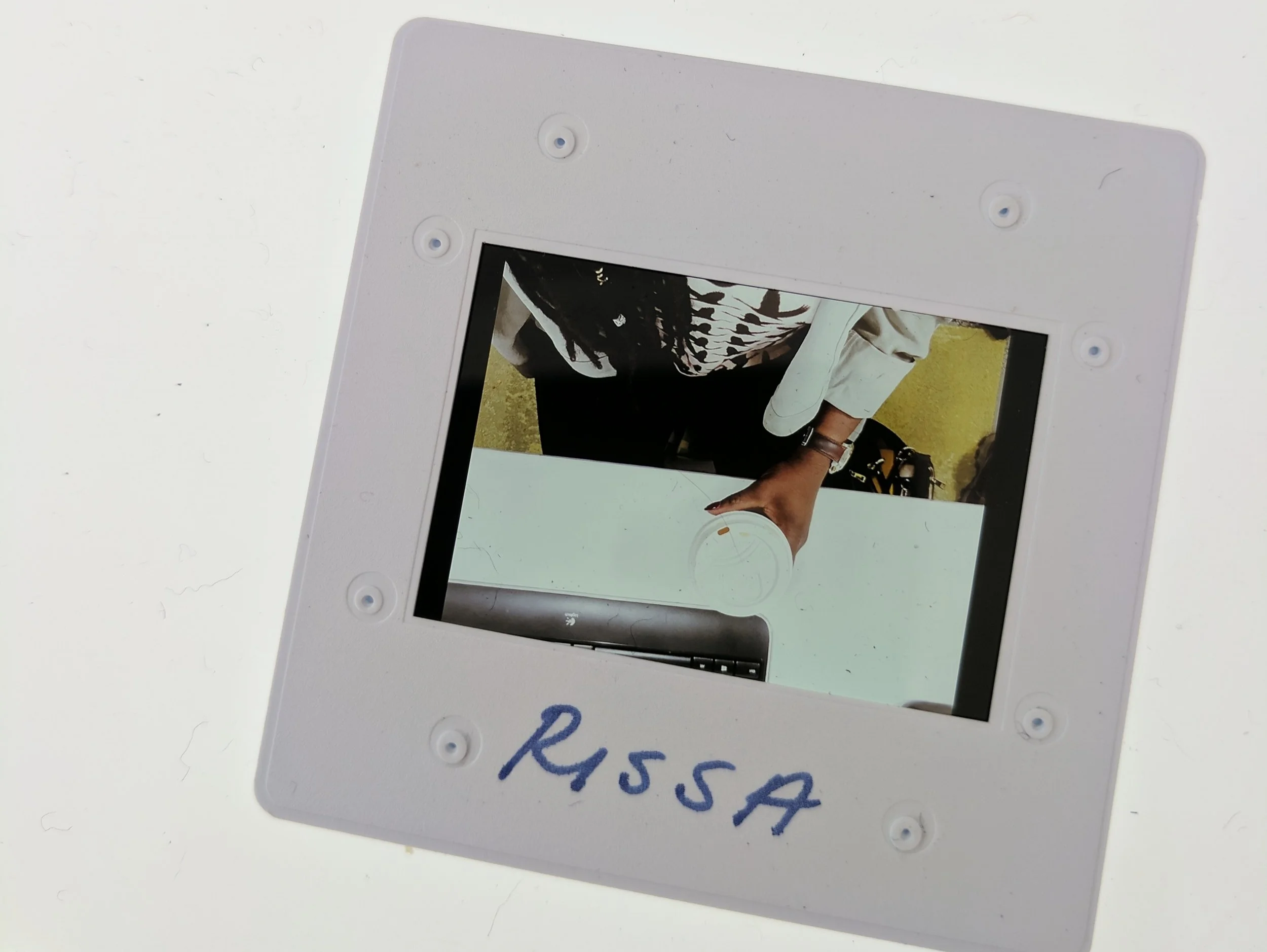 A slide featuring an image from Rissa's collection.