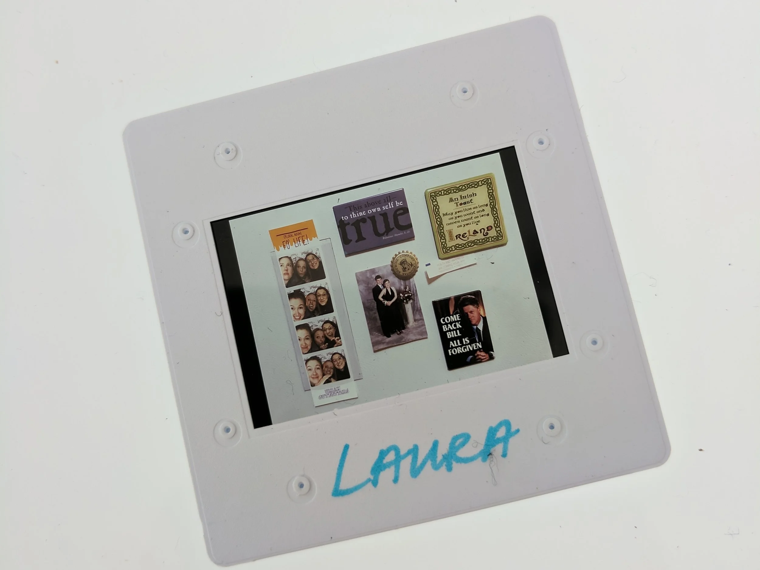 A slide with an image from Laura's collection.