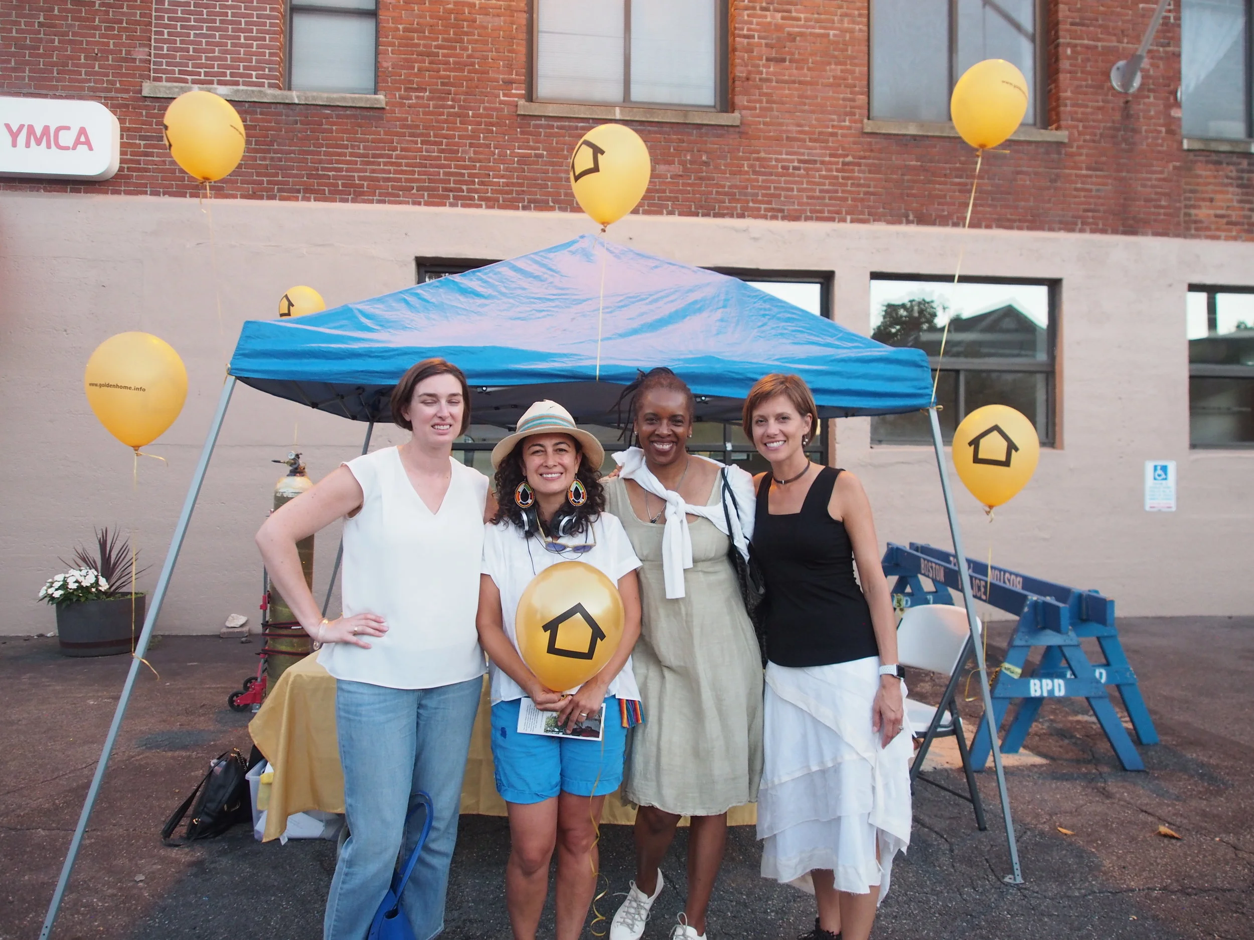 Me with artist Leah Maria Giraldo, N+T board member Charla Jones, and N+T Director, Kate Gilbert