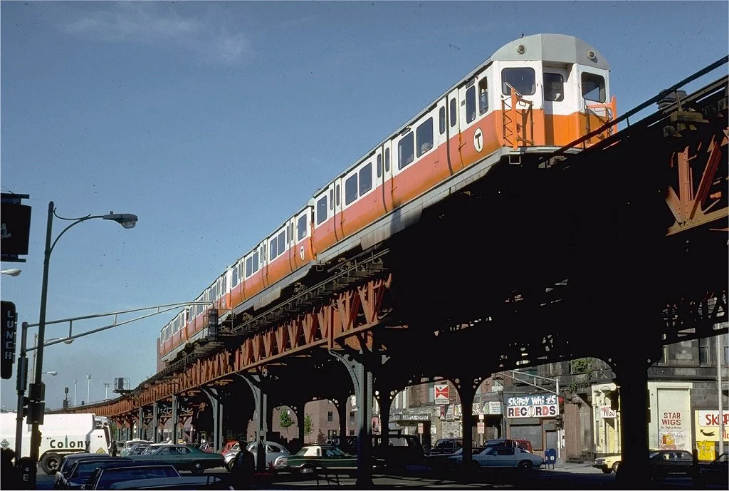 Scenes from the Washington Street Elevated portion of the MBTA’s Orange Line