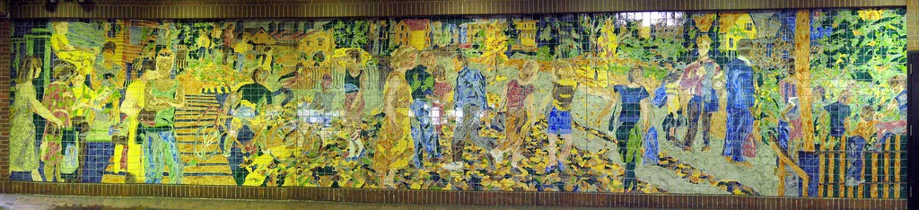 Life Around Here by Malou Flato at the Stonybrook Orange Line stop