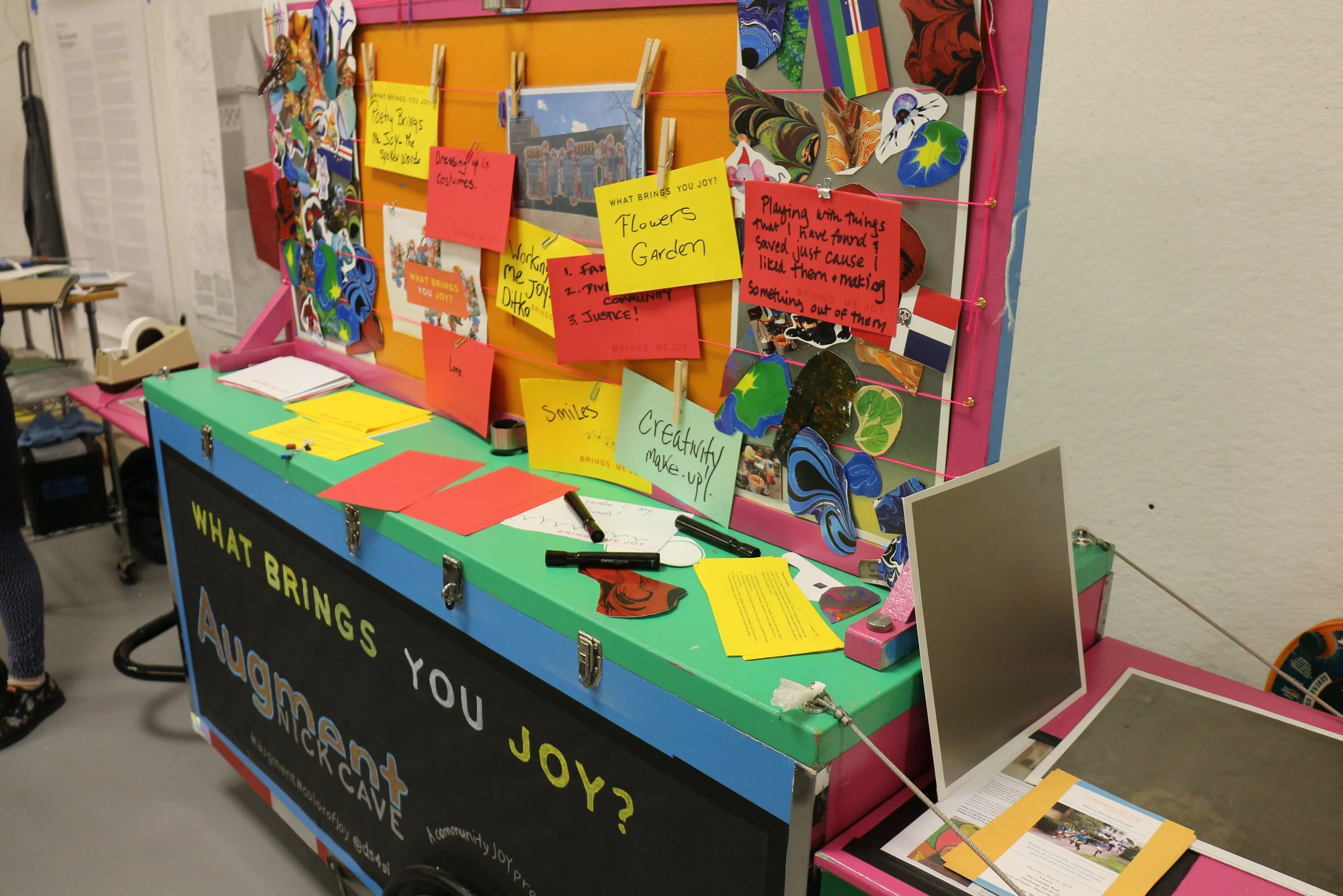 The Augment collage cart. Engage with it at the upcoming inPublic festival 9/14!