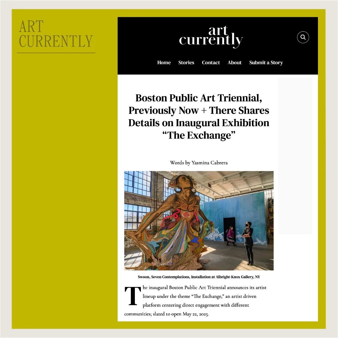 @artcurrently writes about the Boston Public Art Triennial, opening May 22, 2025, and describes the centrality of community engagement for the inaugural Triennial.

&ldquo;Artistic Director Pedro Alonzo and Curator Tess Lukey are co-curating projects