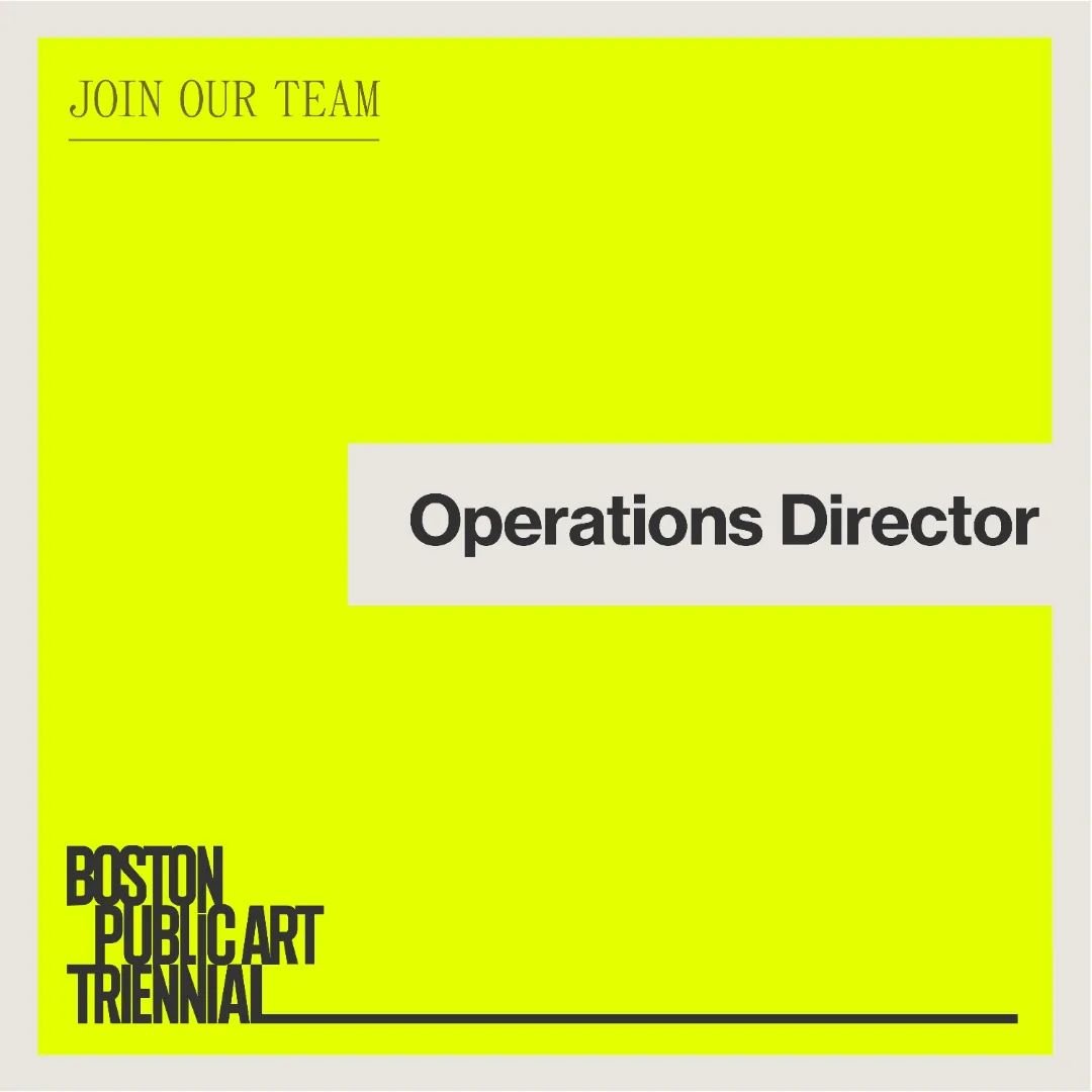 We're hiring! Join our dynamic team of public art lovers as Operations Director.

Are you a strong leader with operations and human resource management experience? Are you committed to furthering diversity and equity in the arts? Want to be a part of