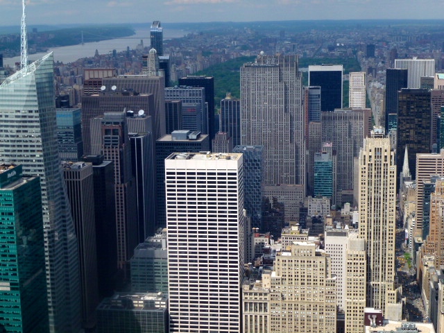  View from the top of Empire State Building. 