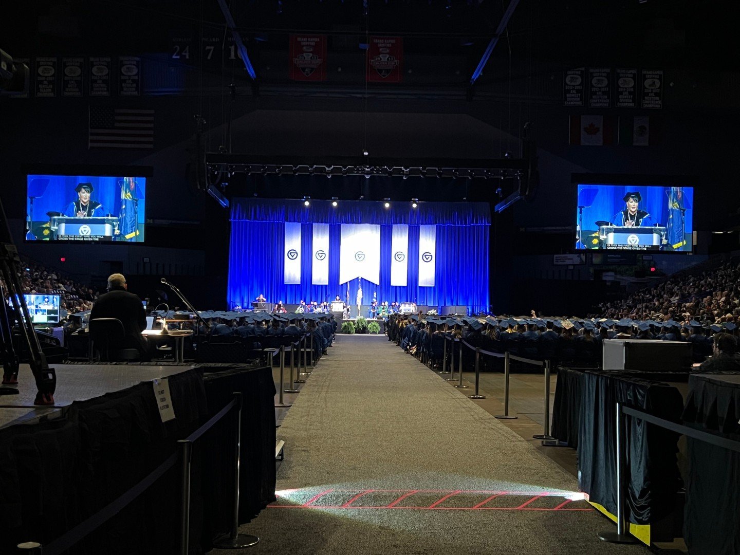 3 institutions.
4 days.
5 ceremonies.
5014 graduate names read.
29,505 attendees.
Congratulations to all the graduates, faculty, and staff of @grcc, @gvsu, and @davenportuniversity on their Commencement Ceremonies this weekend at @vanandelarena in #
