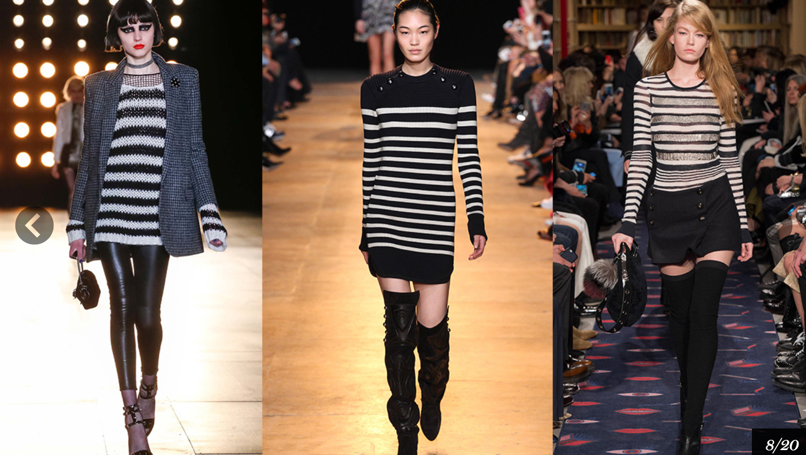 Parisian Stripes! Oh my! Photo credit: Vogue.fr
