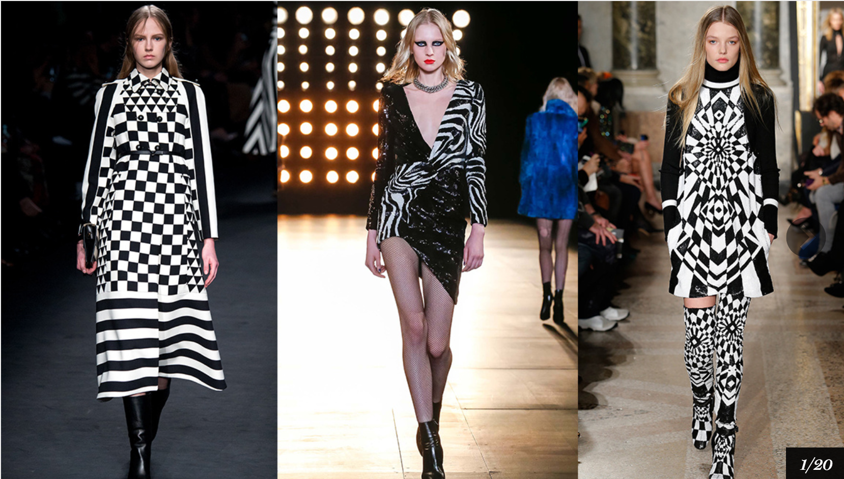 Graphic black and white! Photo credit: Vogue.fr
