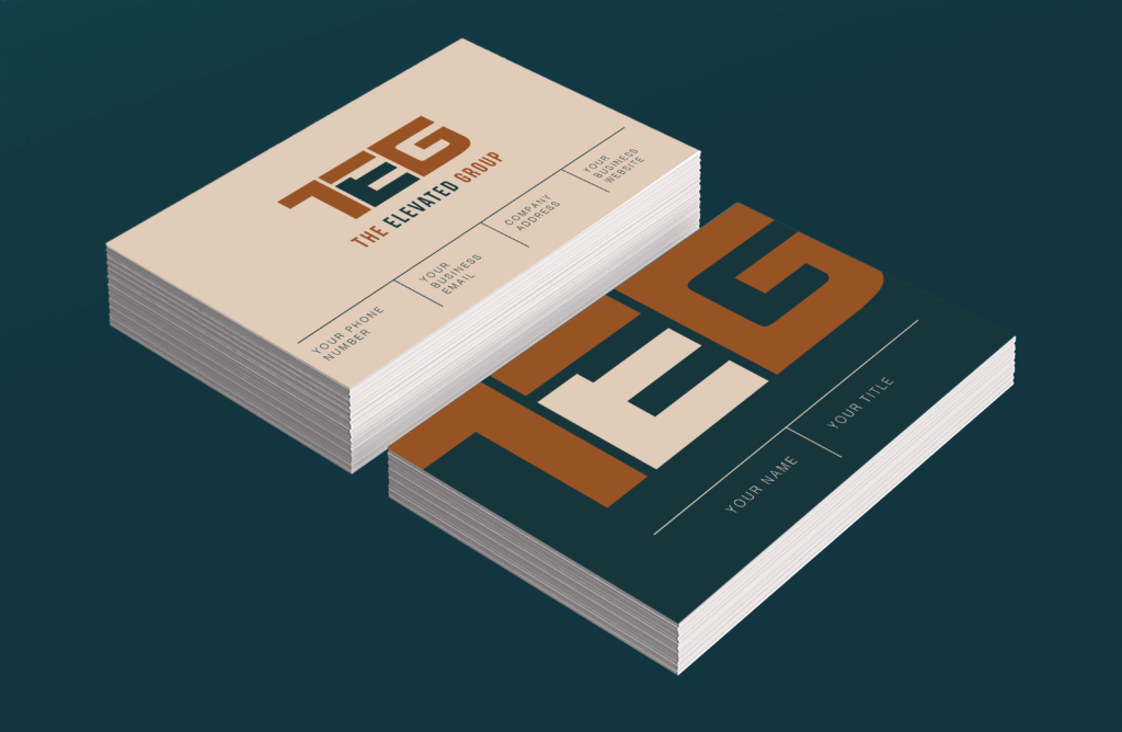 The Elevated Group (TEG) Business Card design by weart2 for Into The Blue Agency