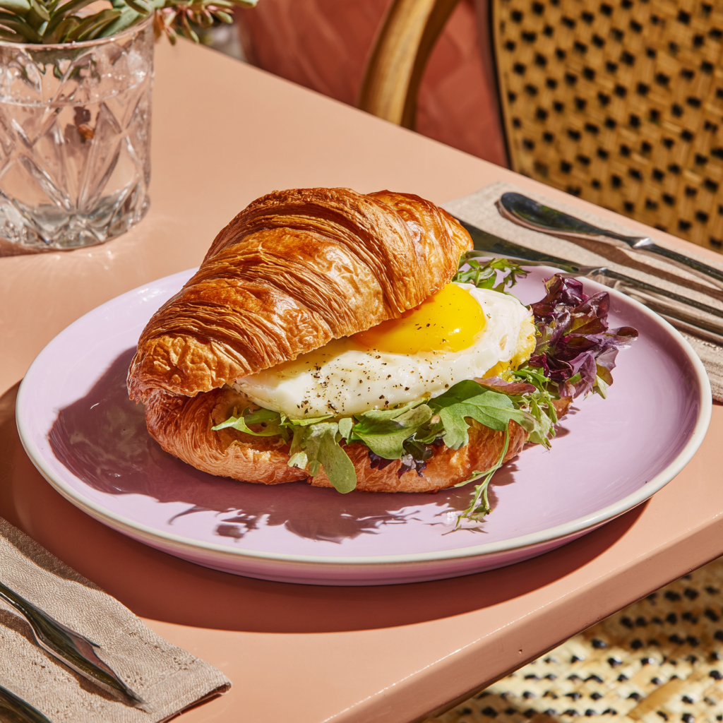 msastre_Golden_croissant_sandwich_with_fresh_greens_and_egg_ser_9e23442d-59b5-4ded-954c-2f1b2c48e25c.png