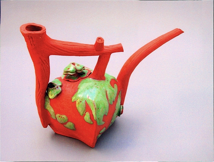  Woodland teapot - low fire redware    