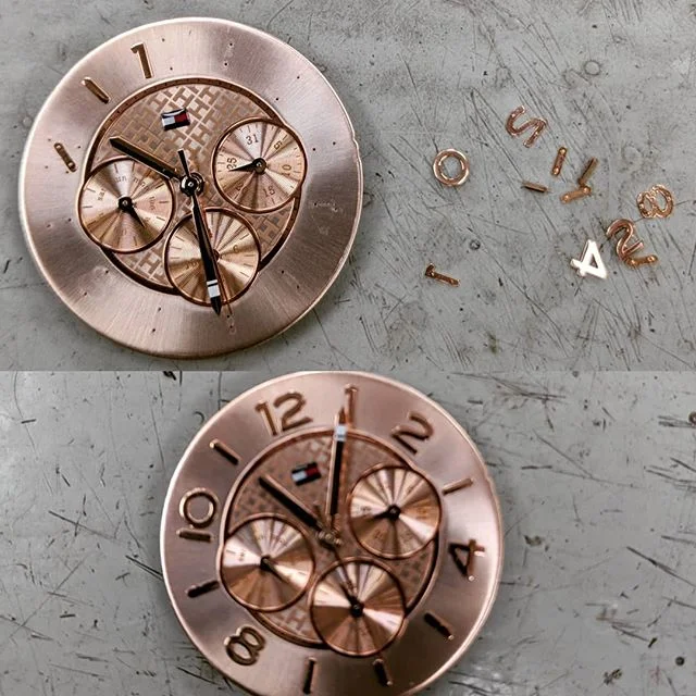 I've had worse.... #tommyhilfiger #watchtechnician #dialrepair #damagecontrol #ifixedit #workshoplife #hajewellery #nocolonstillrollin