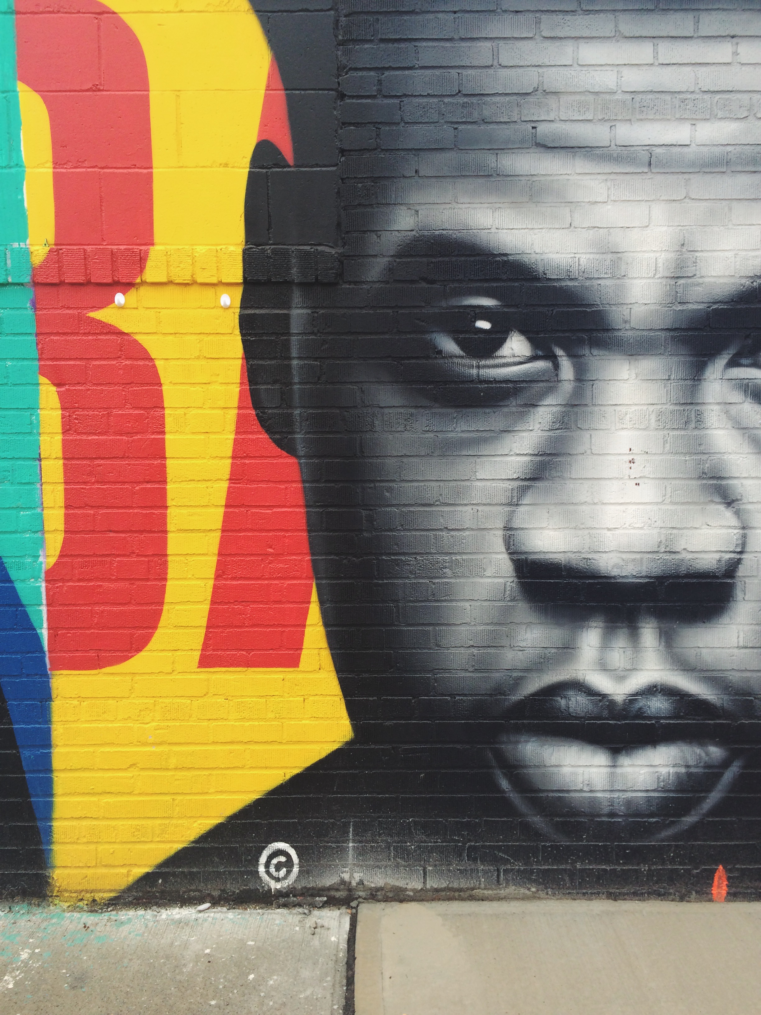 A portrait of JZ on the Graffiti tour in Brooklyn.