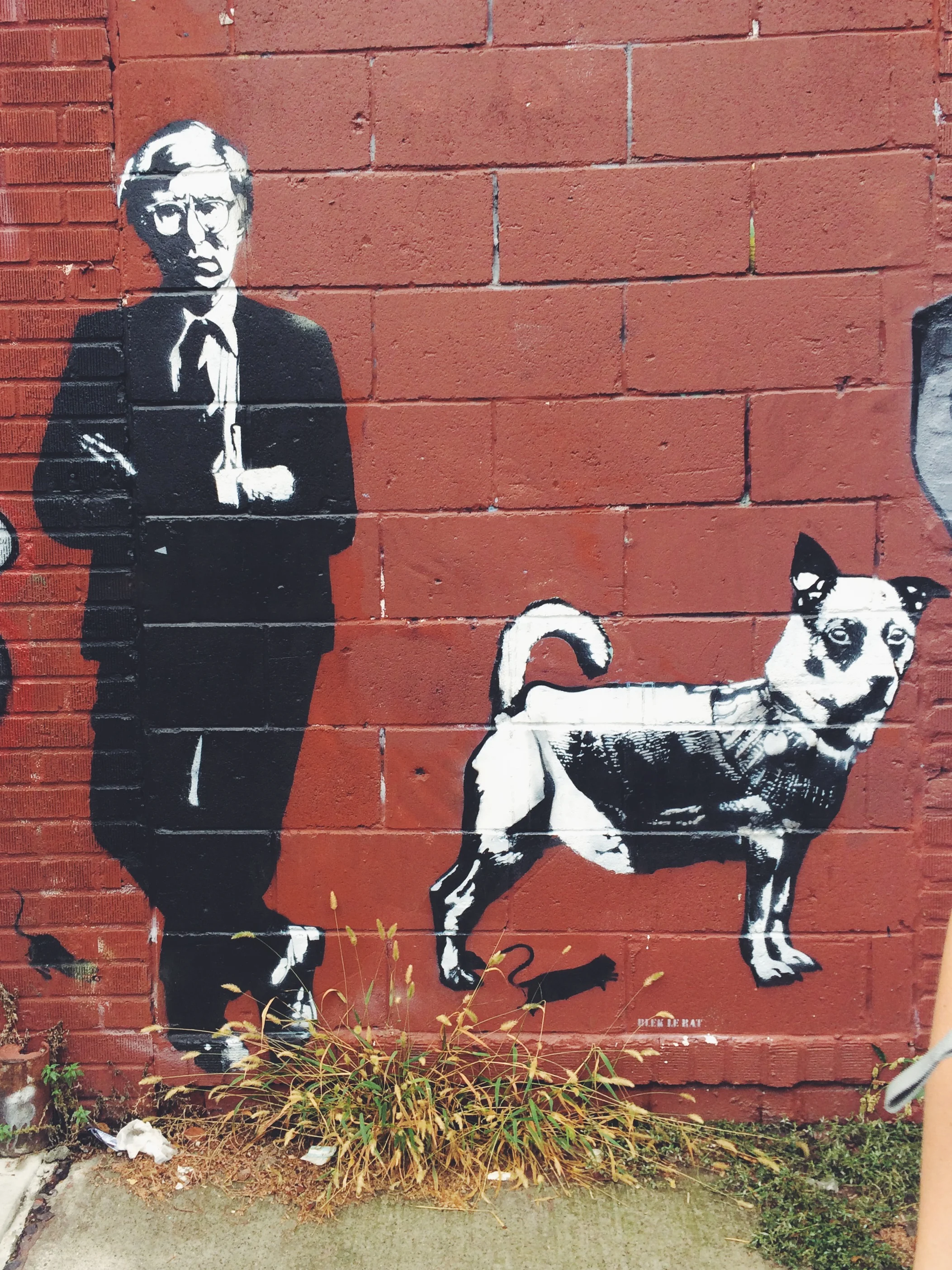 From the Graffiti tour in Brooklyn. I've always admired Banksy, and this was his predecessor that inspired Banksy himself: Blek le Rat.