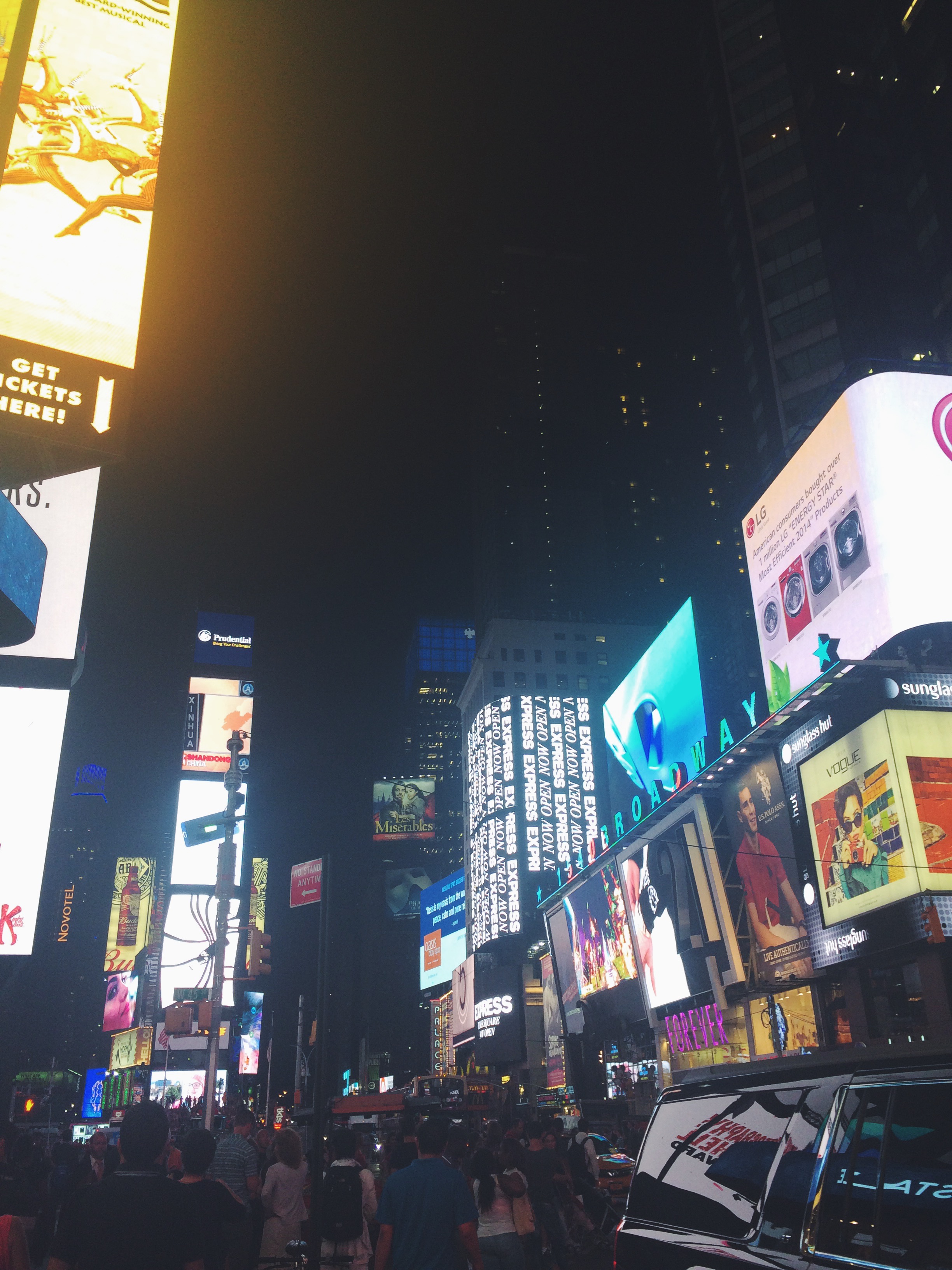 Times Square. This actually may have been my least favorite part of New York; it was just giant versions of the stores I've always had around me. I much preferred the small + unique boutiques. 