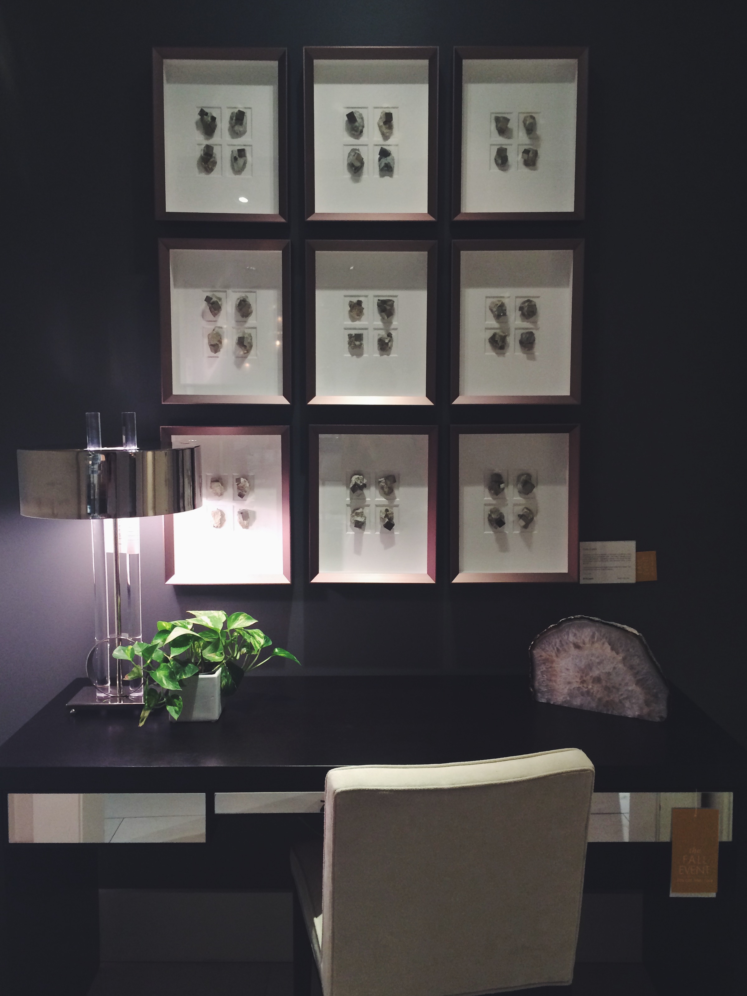 Another furniture design store we wandered through. They had framed geodes in shadow boxes - love! 
