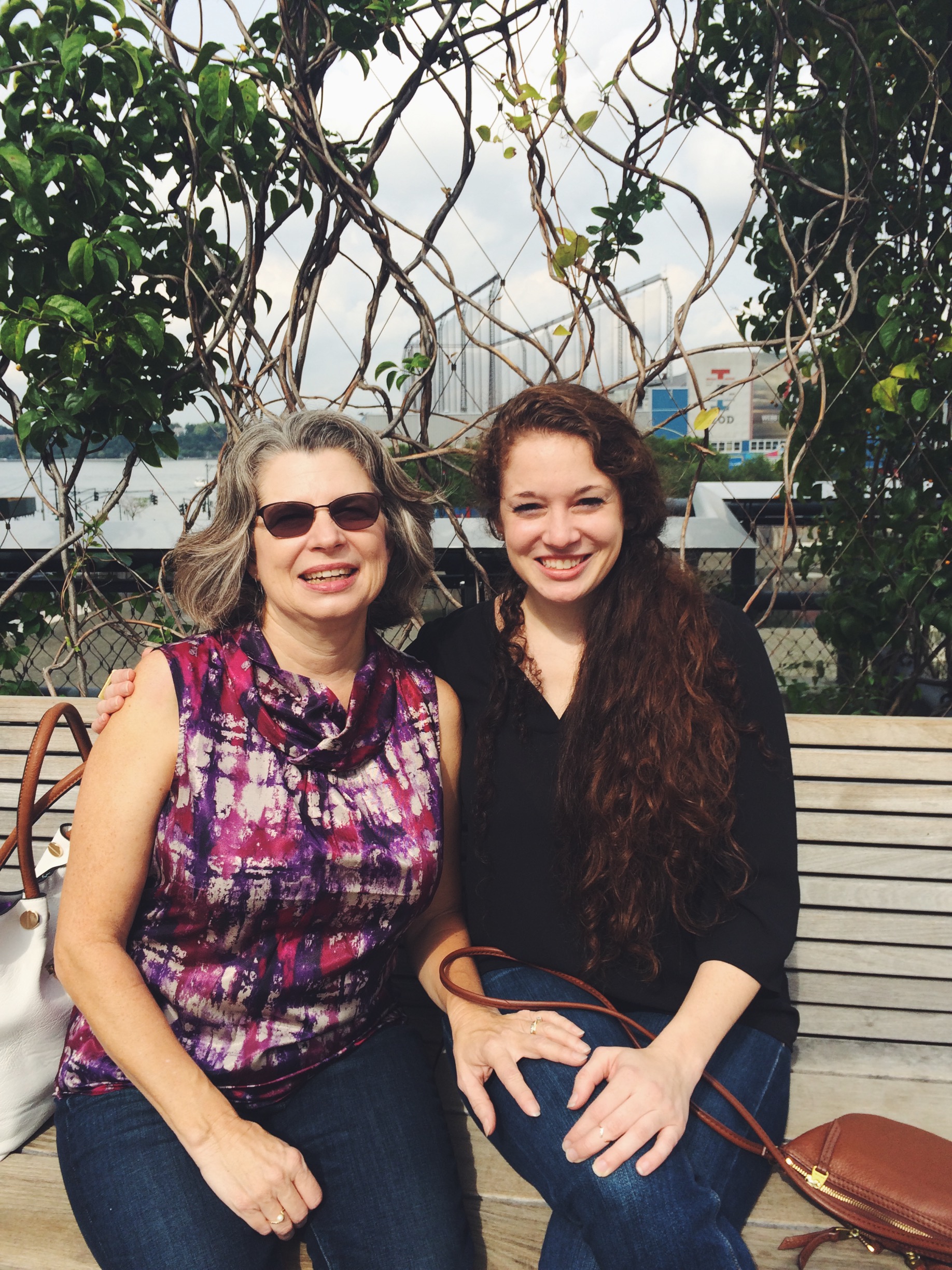 Me and my mom on the Highline Walking Tour. 