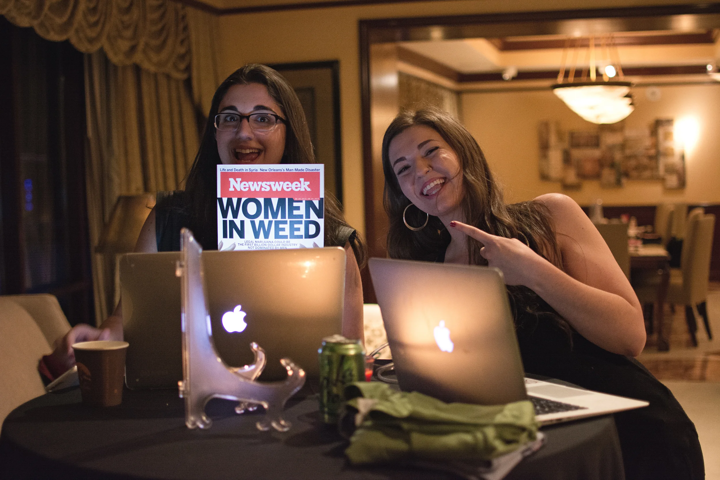 Jenn and Paige representing Women Grow!
