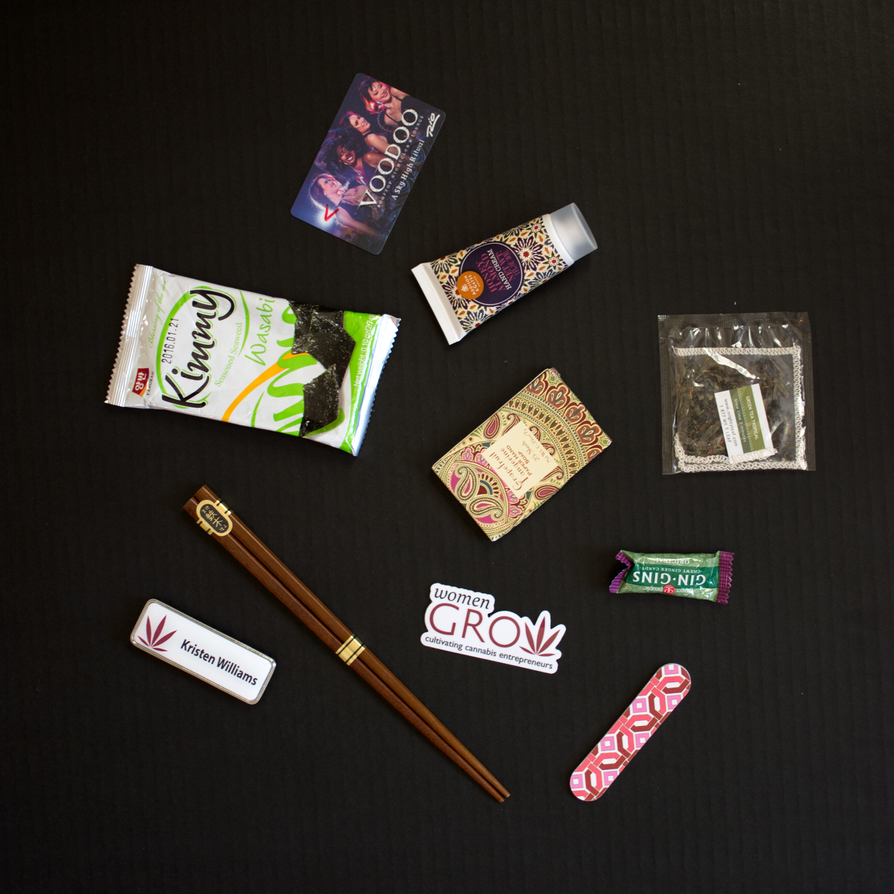 Spectacular goodies from Women Grow on staff appreciation day