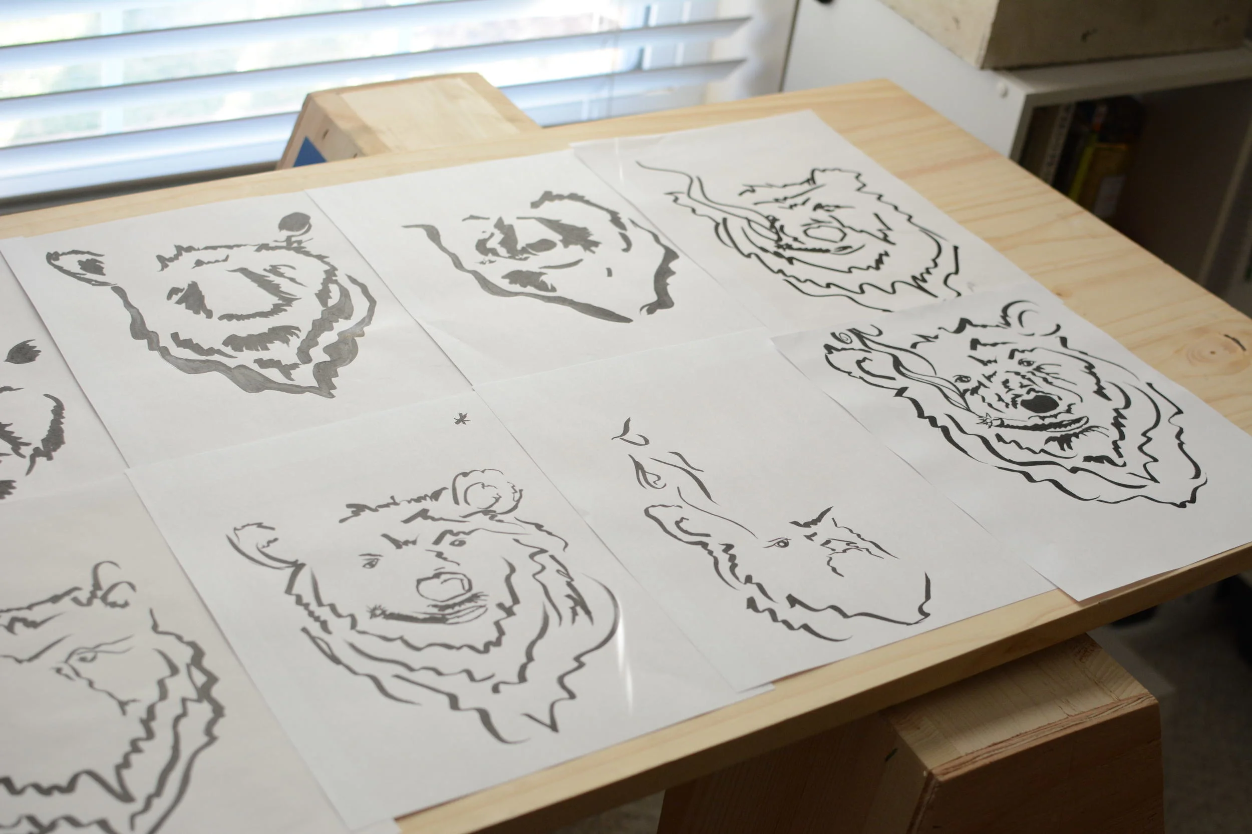 I went through lots of renditions before finding a style I liked. Then I went through lots more renditions. 