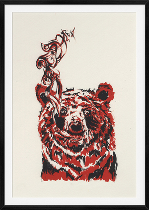 Smokey the Bear, 2-color Lithograph 2013