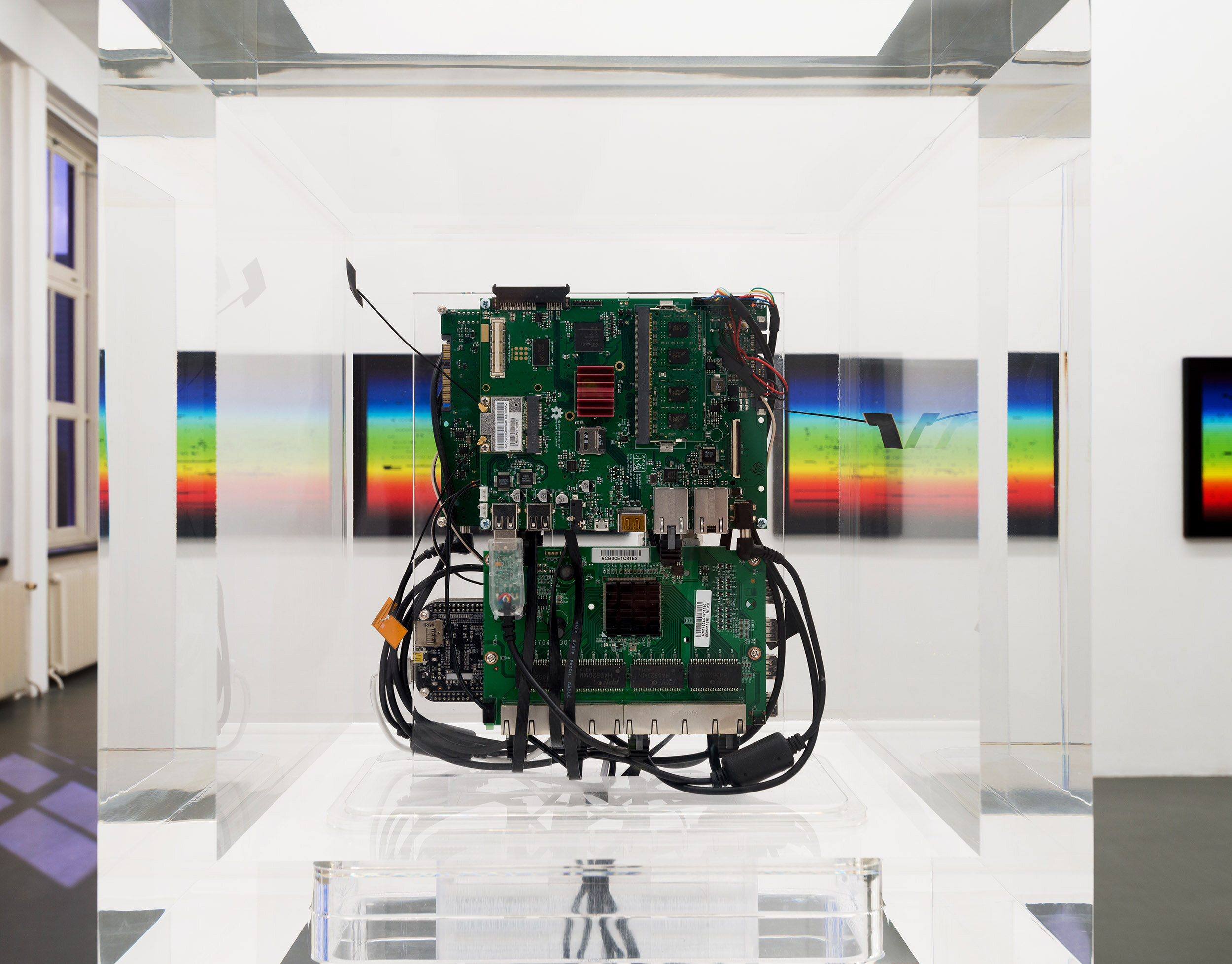  Artwork by Trevor Paglen and Jacob Appelbaum, at Witte de With Center for Contemporary Art, The Netherlands, 2015. 