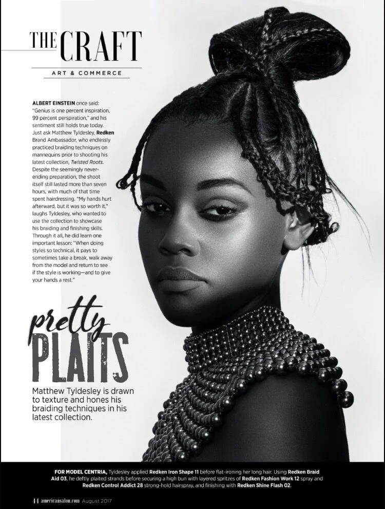 tearsheet from American Salon Magazine