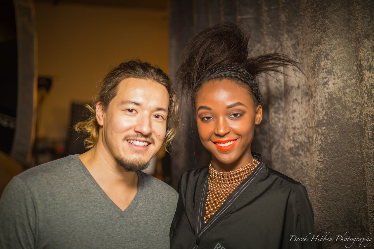 selfie with model, Myah Danielle Winbush