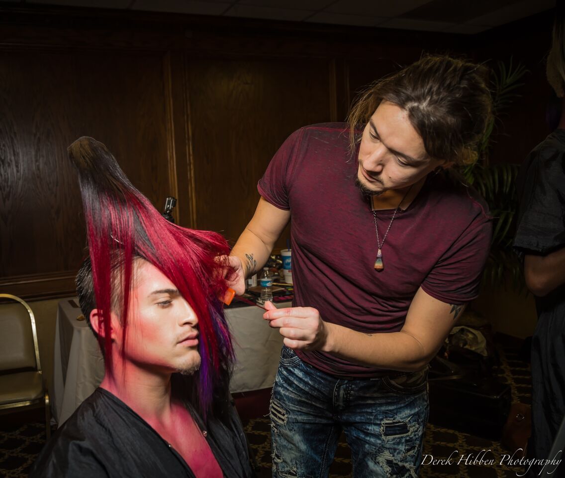 styling hair on Max Image by Derek Hibben