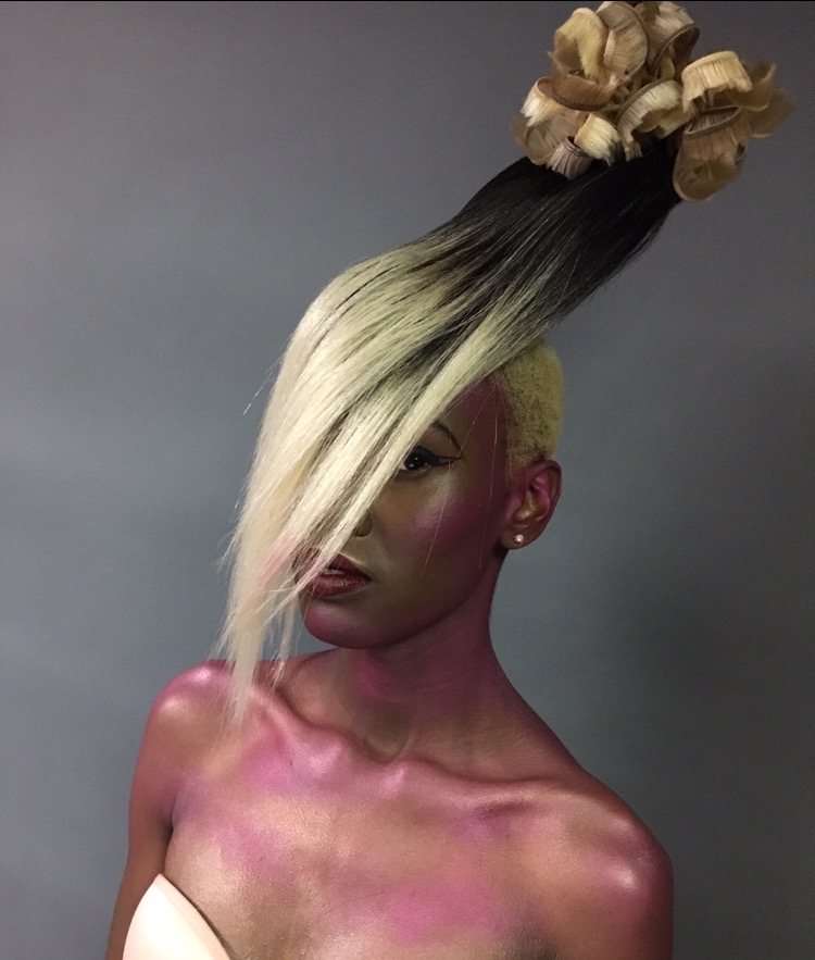 model Jasmine Graham make up Isidro Valencia