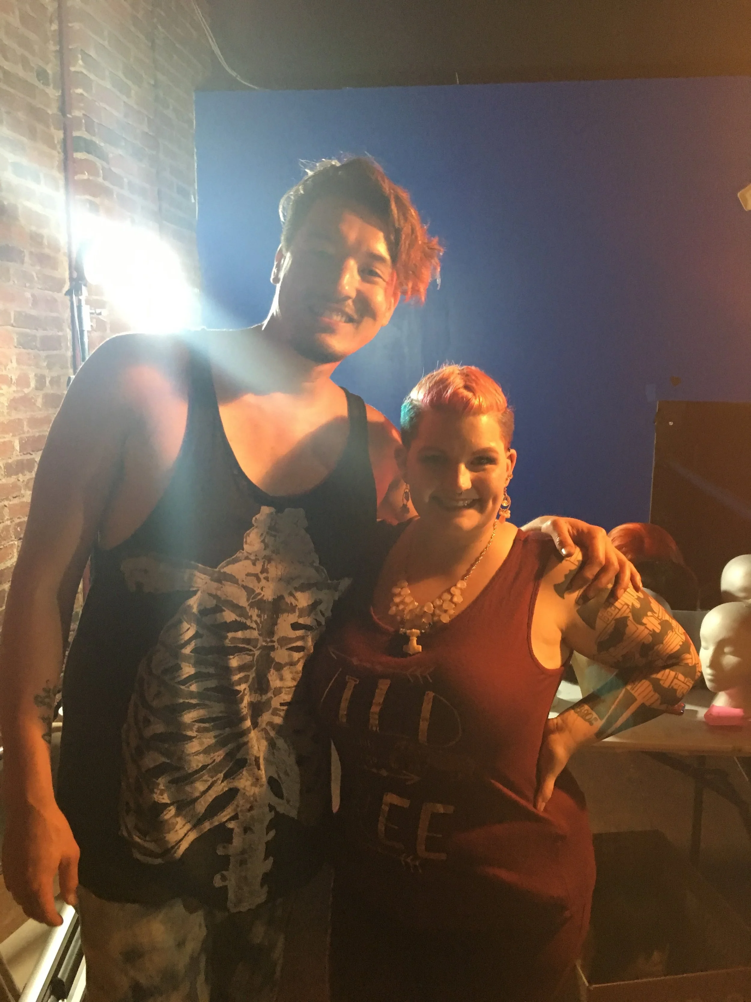 with American Salon winner and hairstylist, Mazey Combs