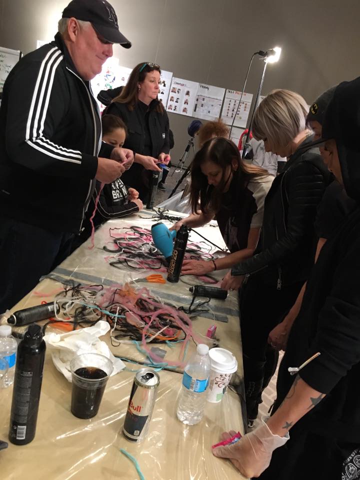creating hair "mats"