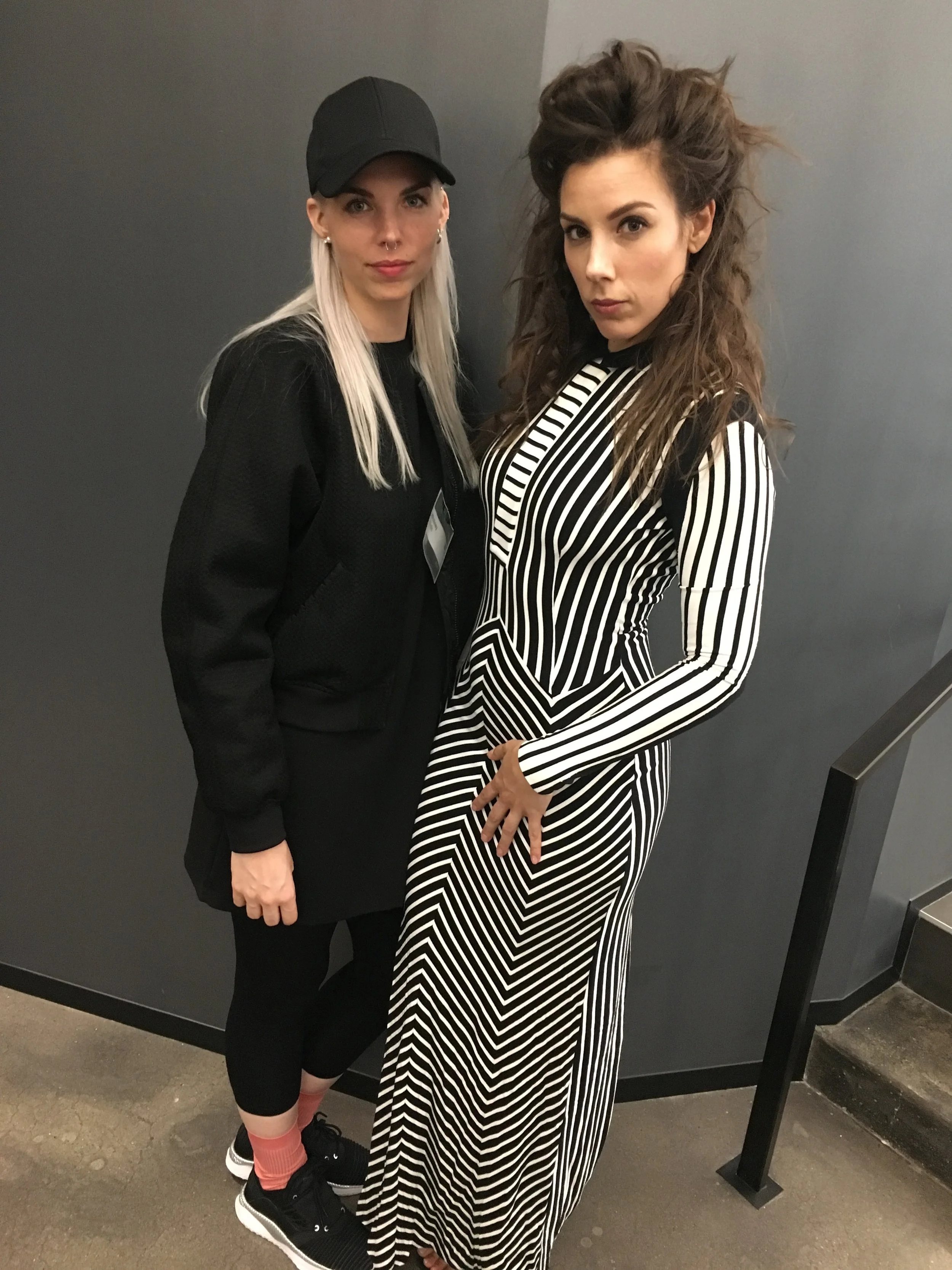 Whitney and model, Leah
