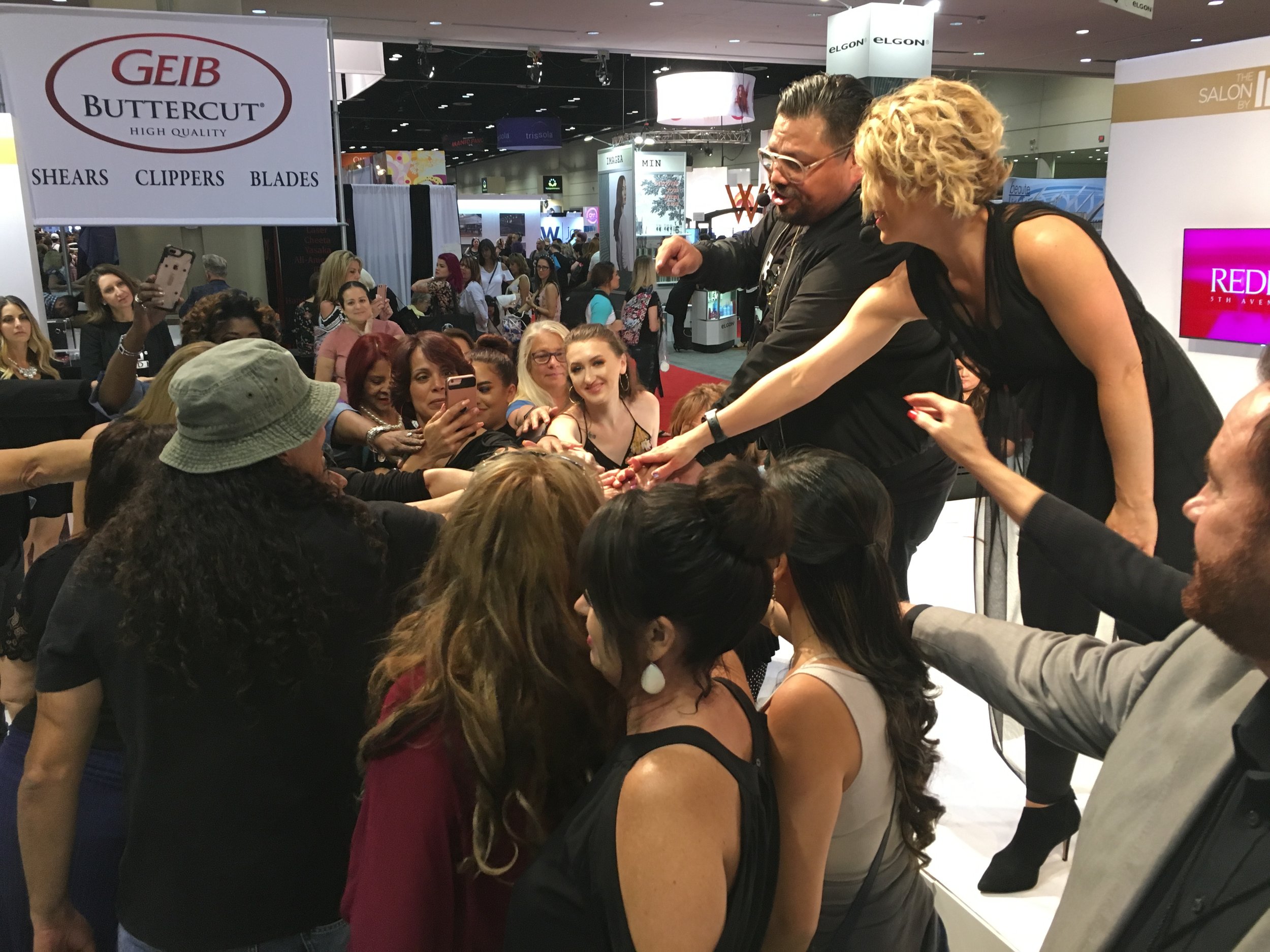 all hands in at he JCP stage with Lindsey and Hugo