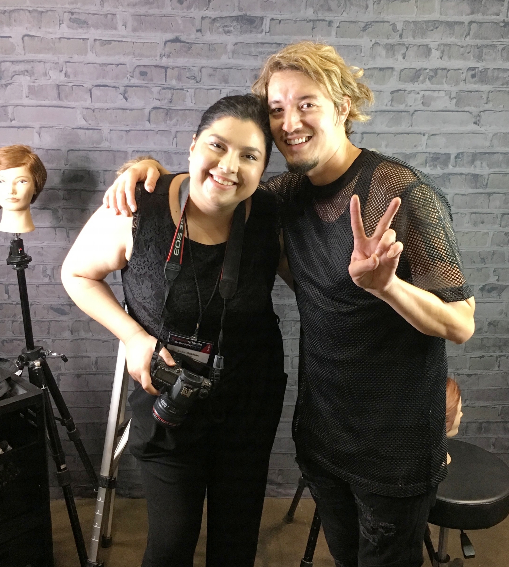 with Redken digital, Saba