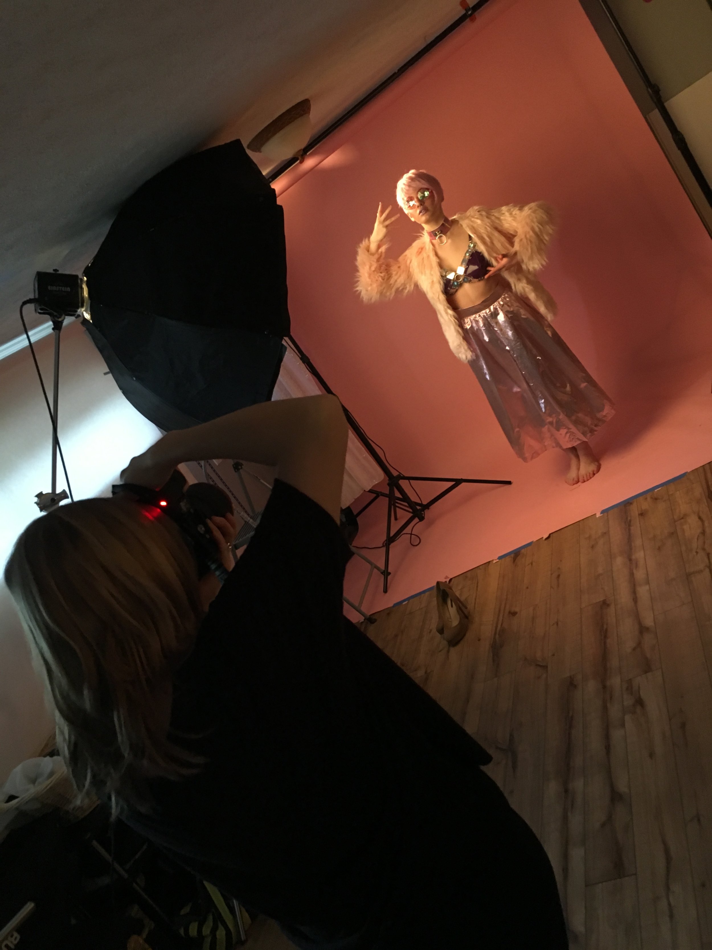 Lilly strikes a pose for Jenni