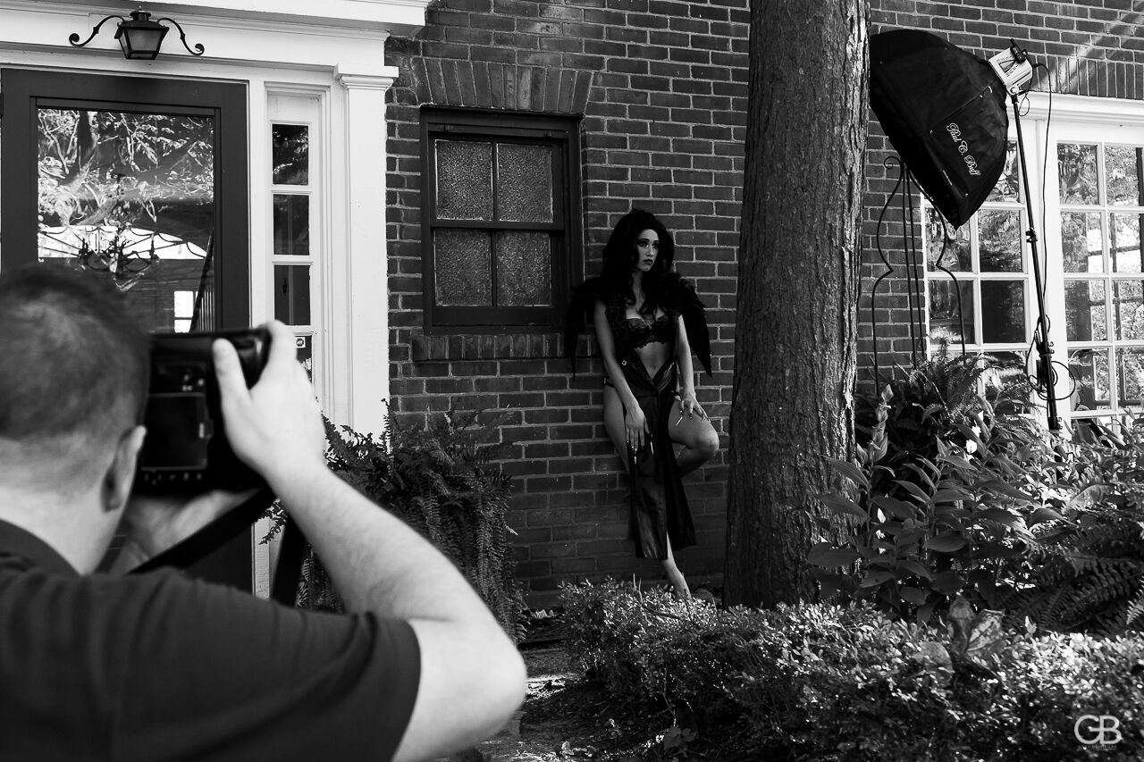 Joey capturing Elora behind the lens. Image by Gary Barragan