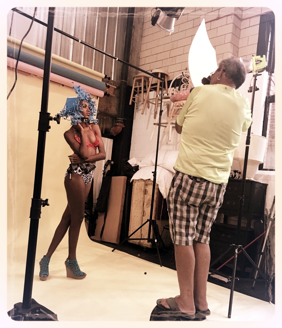 behind the lens with Tony and model, Jasmine