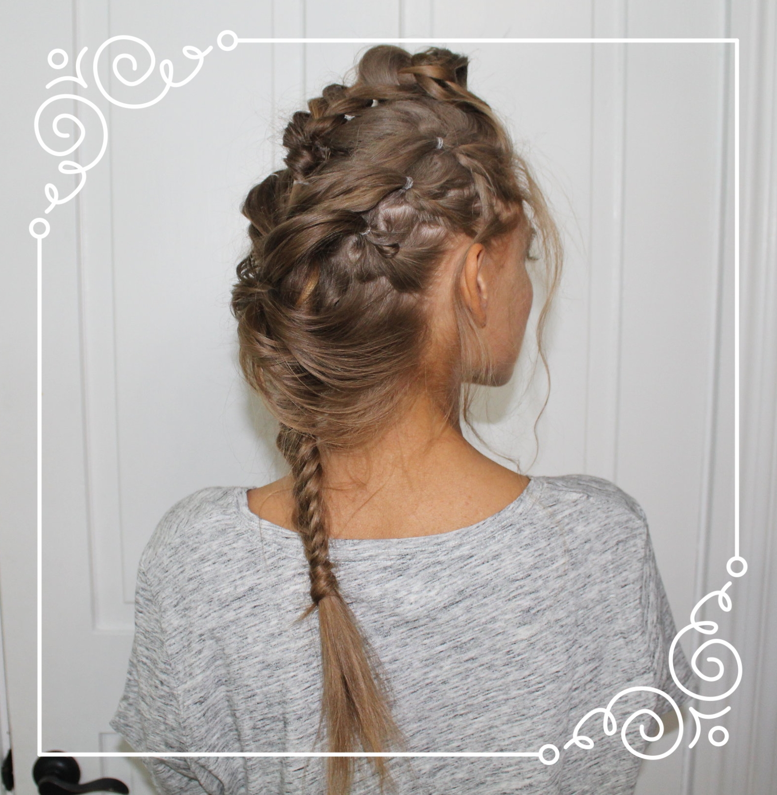 back & side of hairstyle