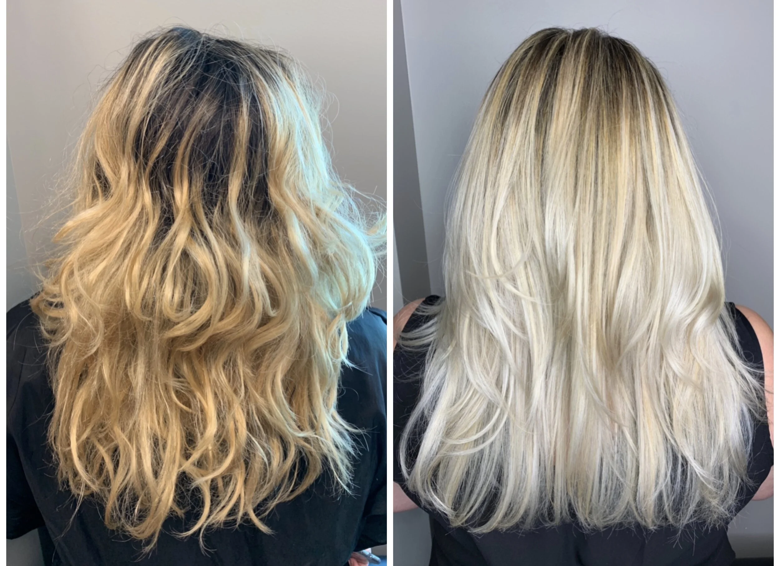 Corrective Haircolor Before and After