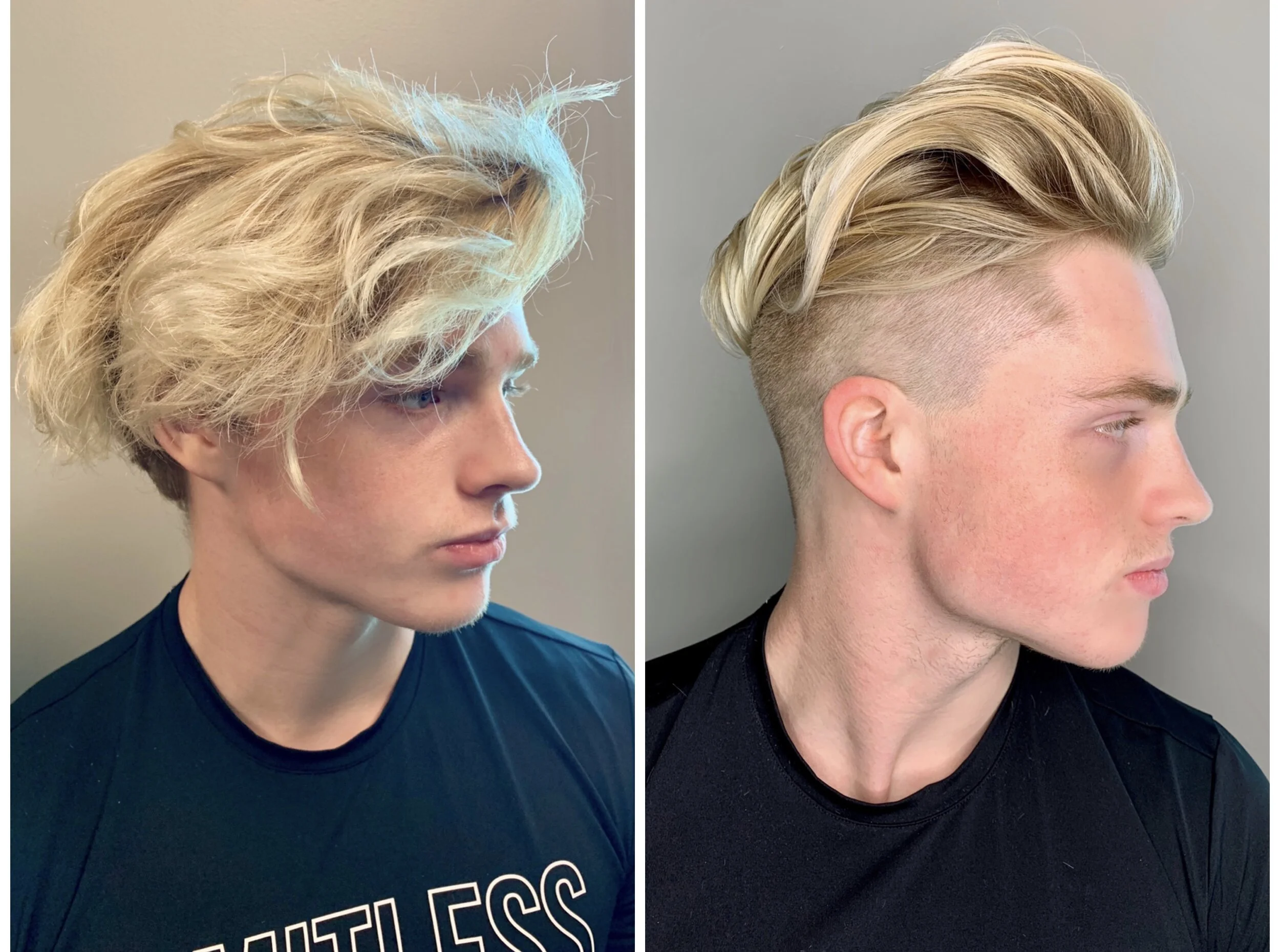 Men's Highlight and Faded Undercut