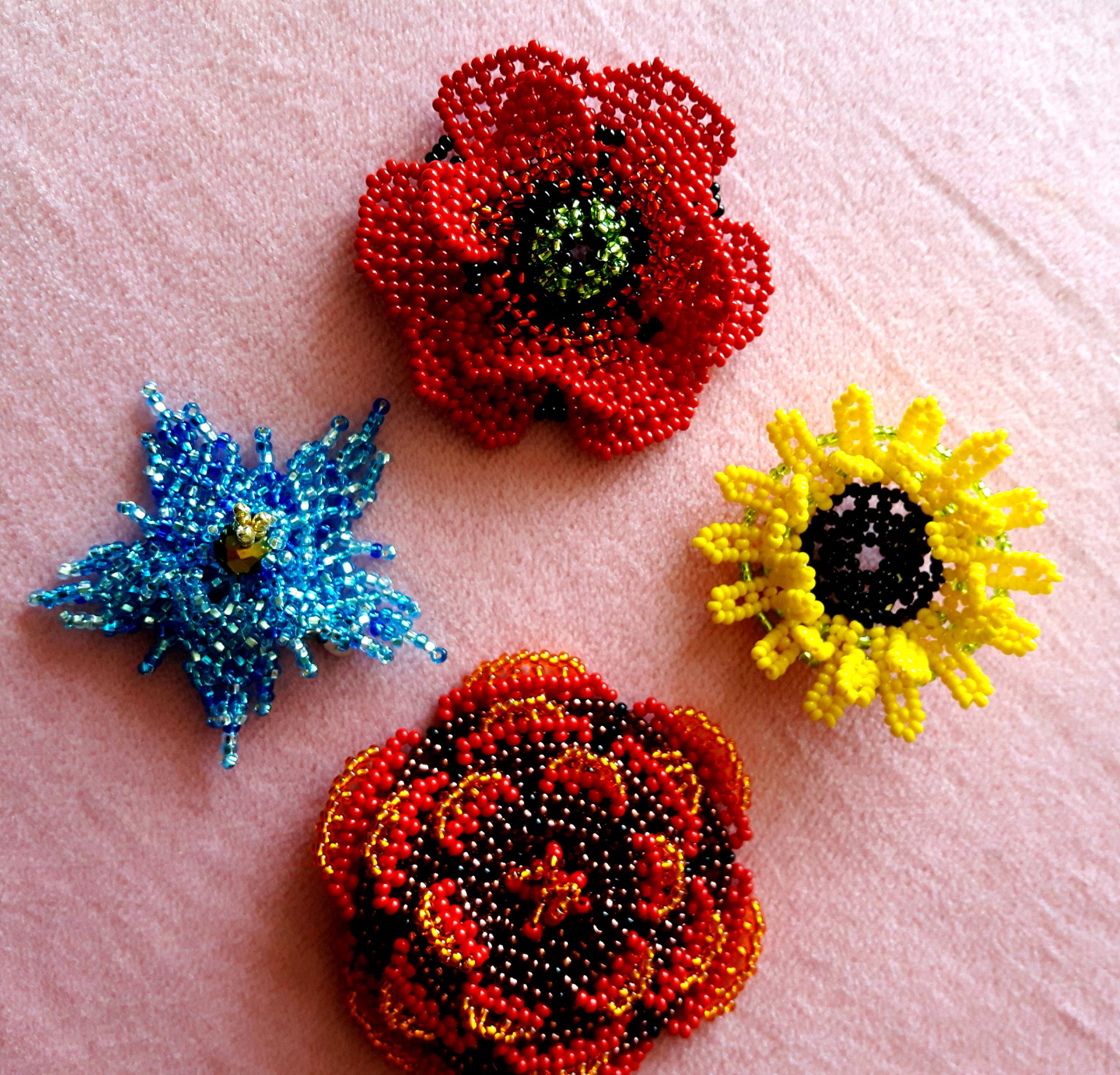 Beaded Folk Flowers Workshop