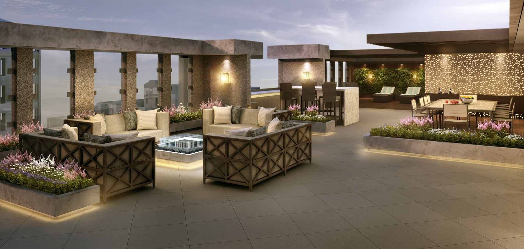 The Lauren Residences Rooftop Terrace