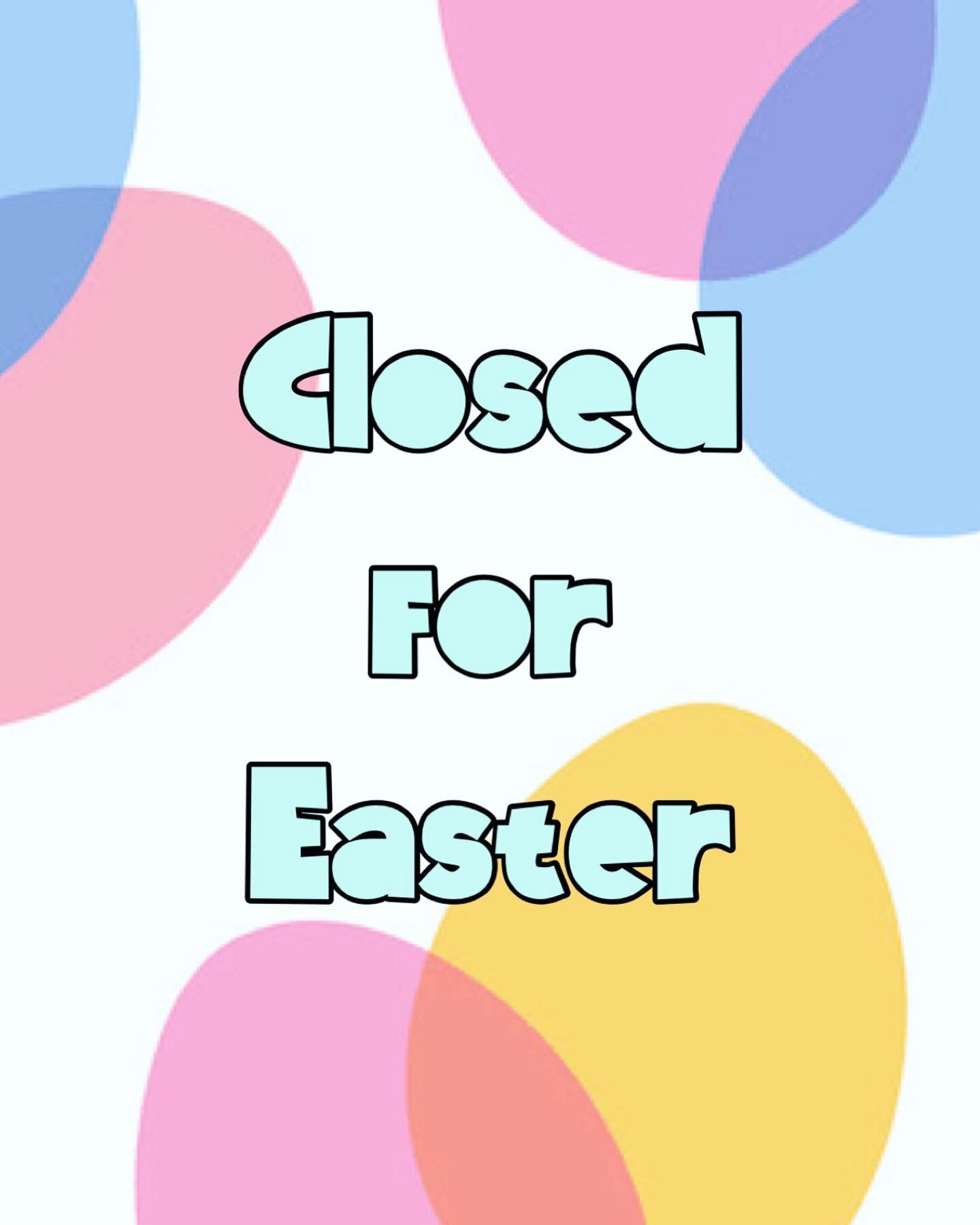 We will be closed Easter Sunday to spend the day with our families and friends. We hope the Easter bunny is good to you this year! P.S we are extending our sale one more day 😉 tomorrow will be the last day! Come take advantage!