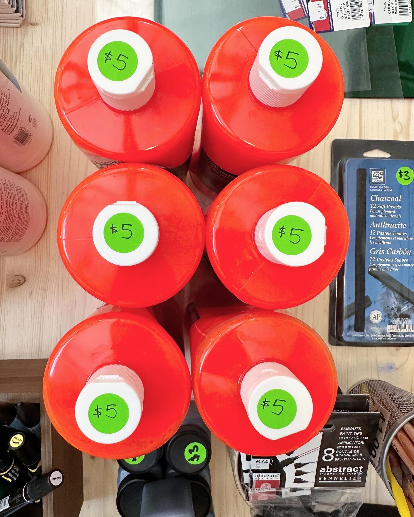 Who doesn&rsquo;t need 32oz of neon orange airbrush paint for only $5?! So much paint for activities!