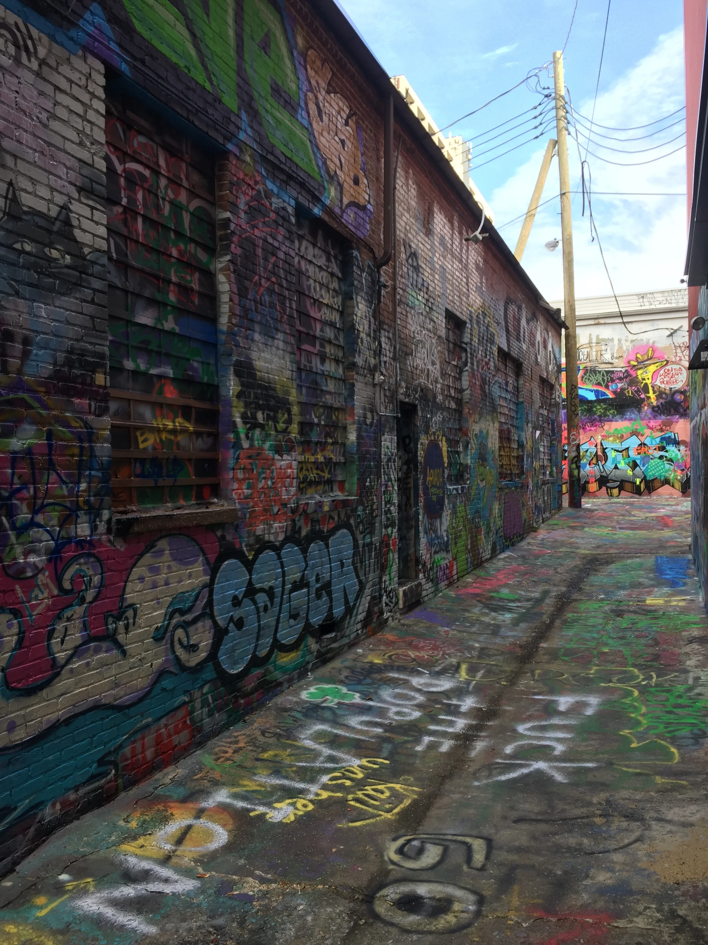 Graffiti Alley, Baltimore, MD, 2017.