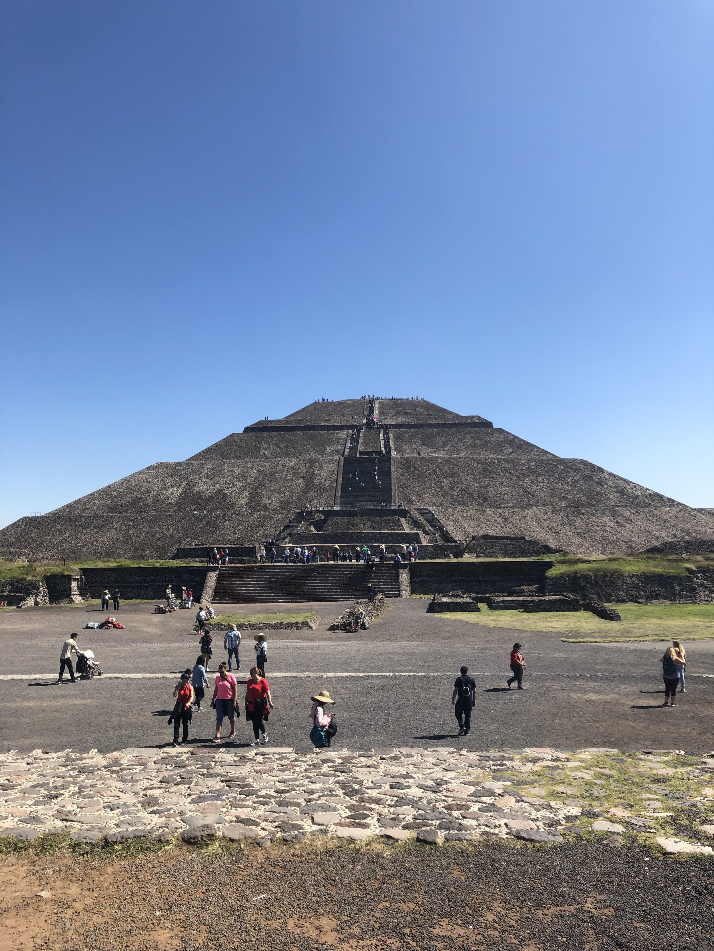 The Pyramid of the Sun , the largest building in Teotihuacan, Mexico, 2018.