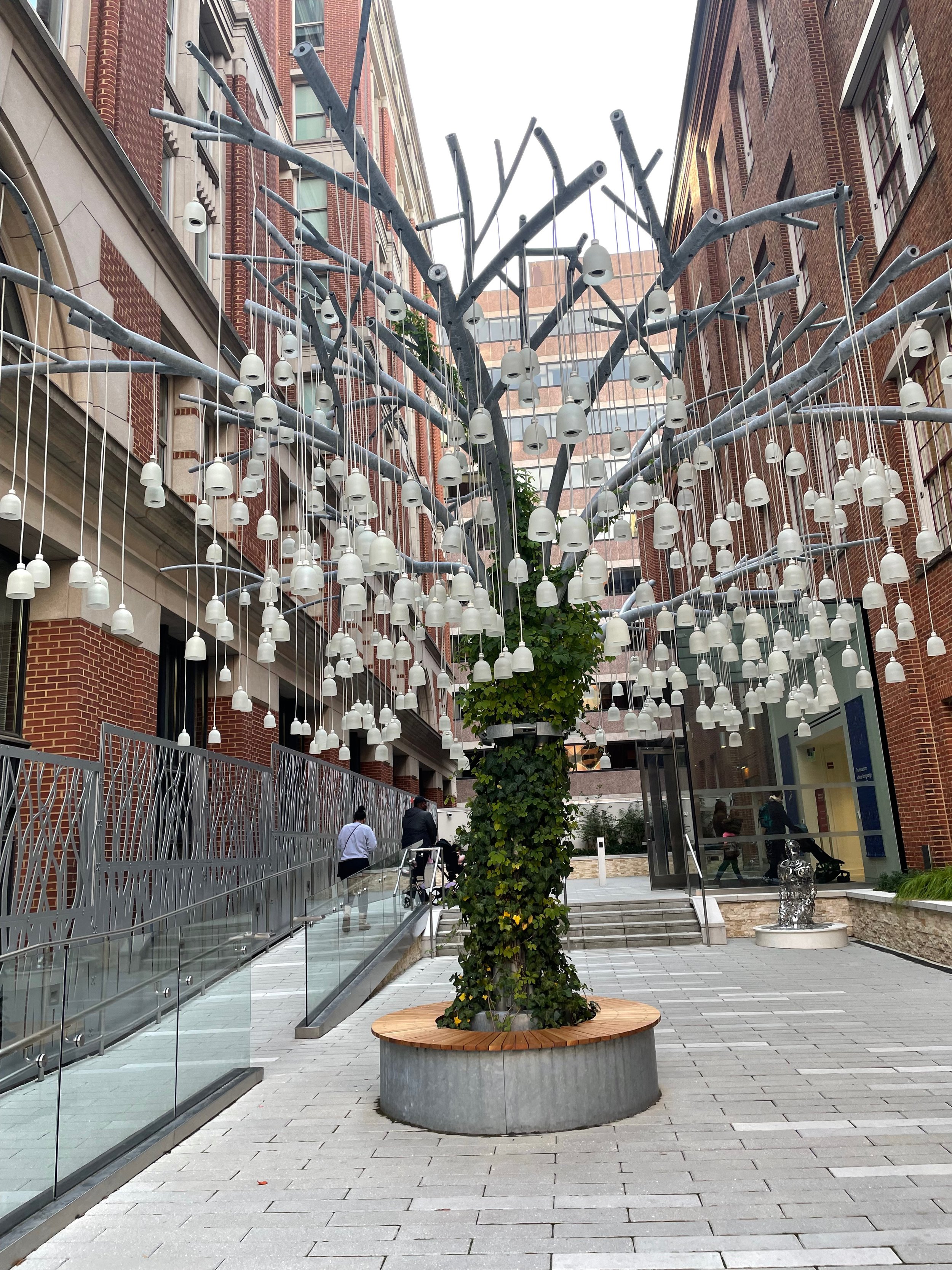 Installation view outside the Museum of Words, Downtown, D.C. November 2021.