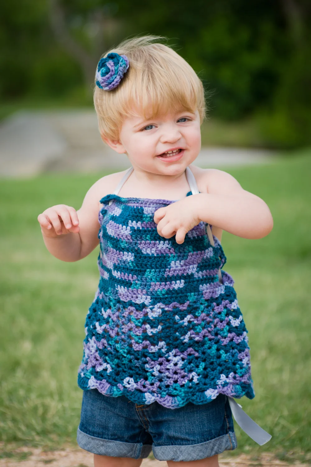 June - Look. At. This. Cutie. This is Bailey, her mom makes the cutest things for her to wear! Check out Bailey J's Boutique on Facebook!